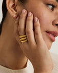 Dauphine Pavé Stacking Ring
