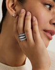 Dauphine Pavé Statement Ring