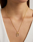 Solene Pavé Pendant Necklace