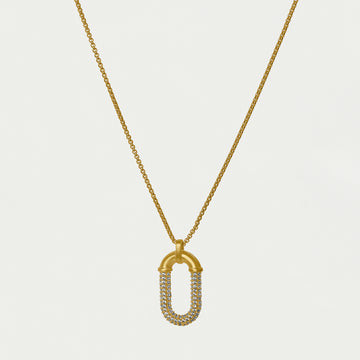 Solene Pavé Pendant Necklace
