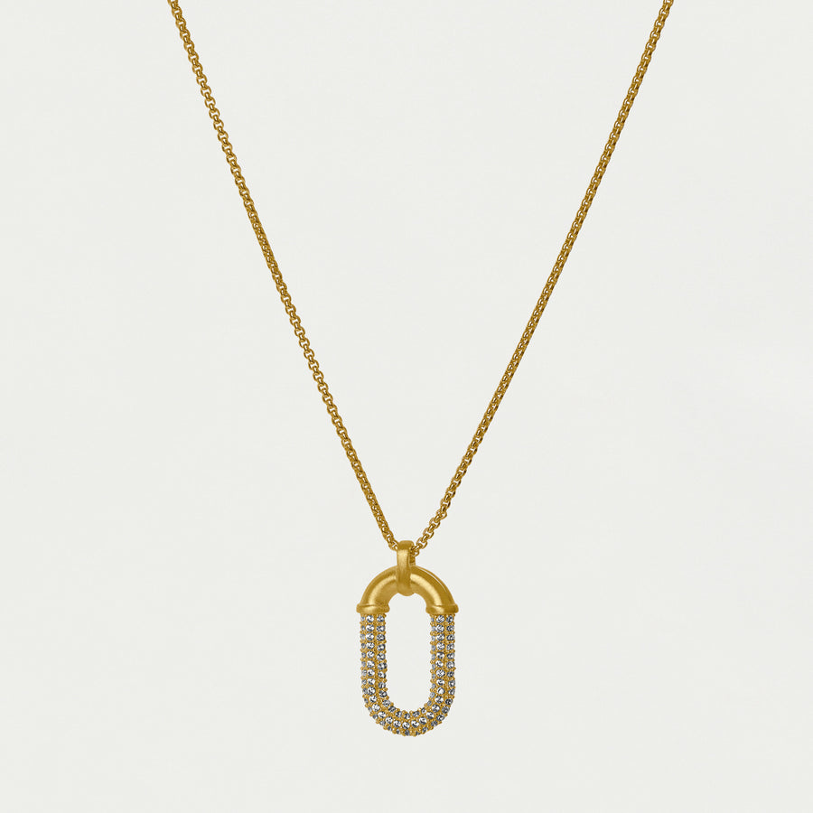 Solene Pavé Pendant Necklace