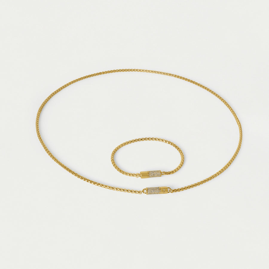Juliette Pavé Station Necklace