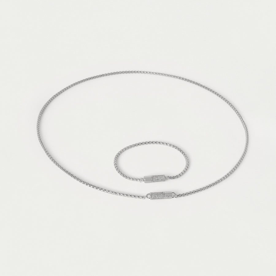 Juliette Pavé Station Necklace