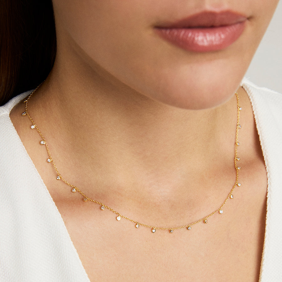 Orsay Pavé Station Necklace