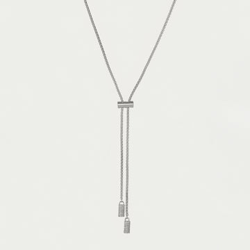Juliette Pavé Lariat Necklace
