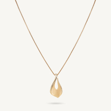 Deandavidson Elegant Gold Necklace with Teardrop Pendant Gold Teardrop Pendant - 14k Gold Elegance – Barkev main image 4