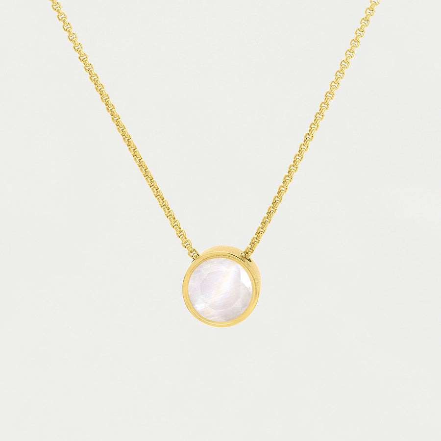 Rainbow Moonstone Studs and Necklace Set