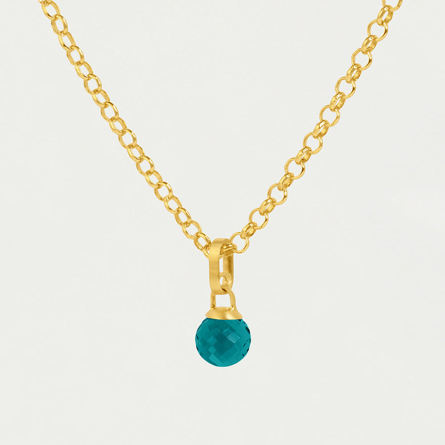 Manhattan Gemstone Pendant Necklace