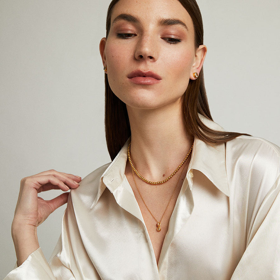 Round Birthstone Necklace