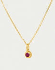 Round Birthstone Necklace