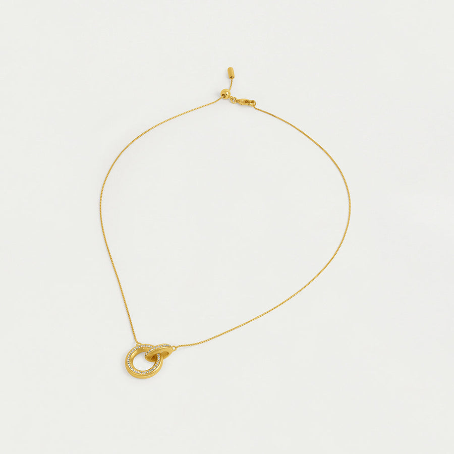 Colette Pavé Hoop Pendant