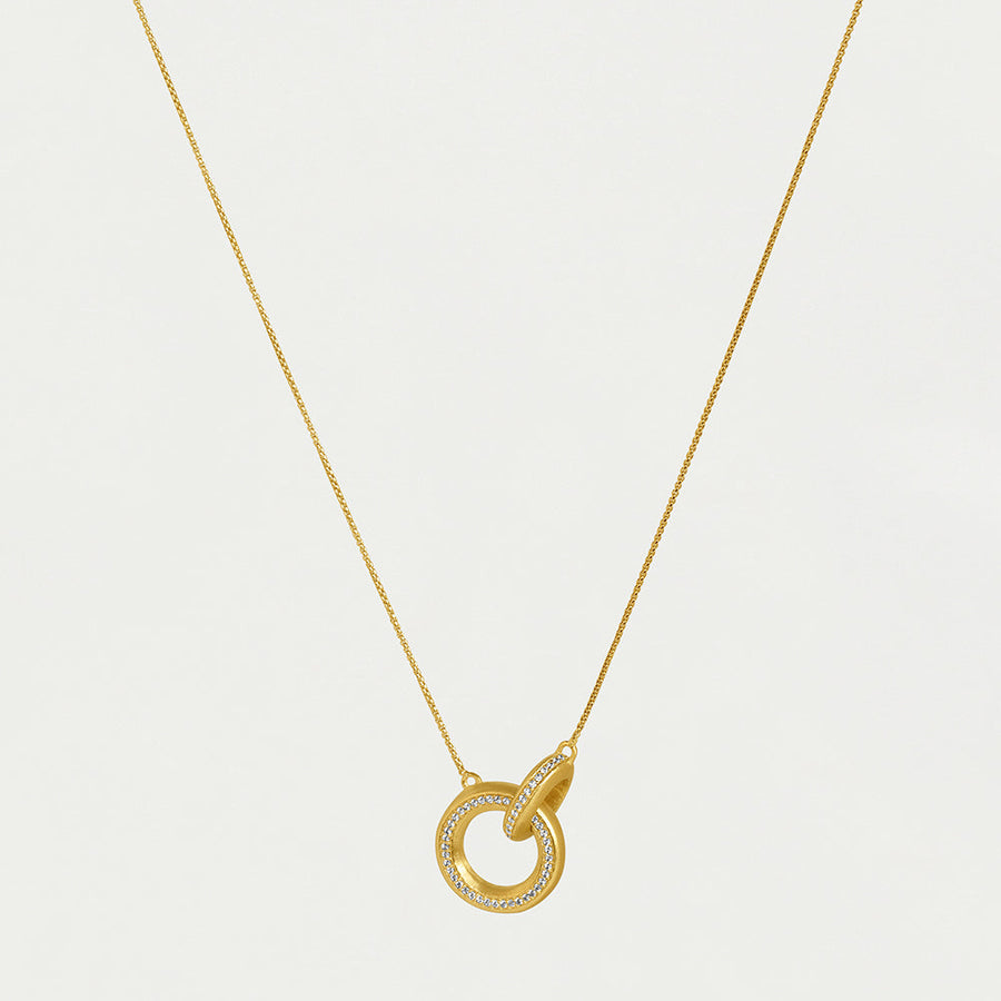 Colette Pavé Hoop Pendant