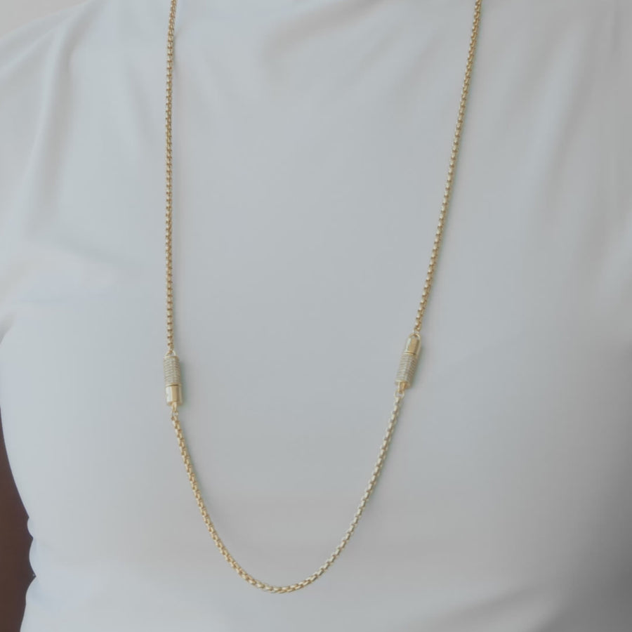 Juliette Pavé Station Necklace