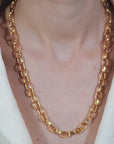 Manhattan Chain Link Statement Necklace