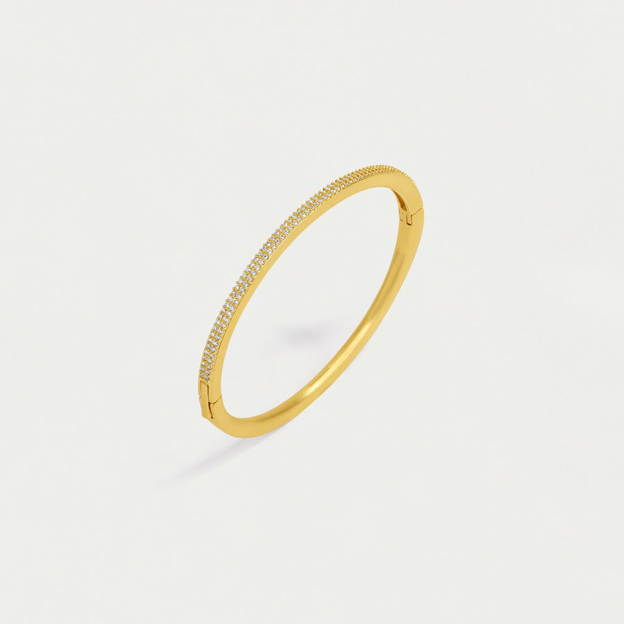 Signature Pave Hinge Bangle