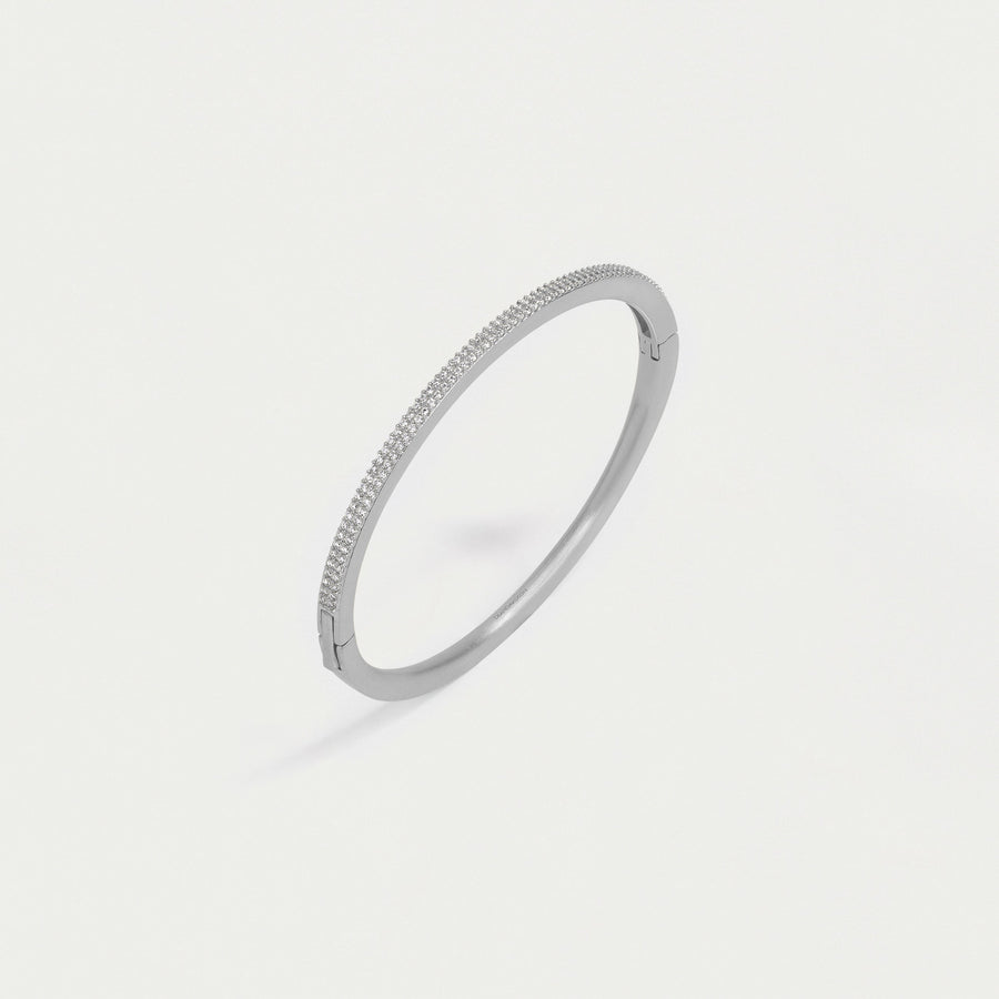 Signature Pave Hinge Bangle
