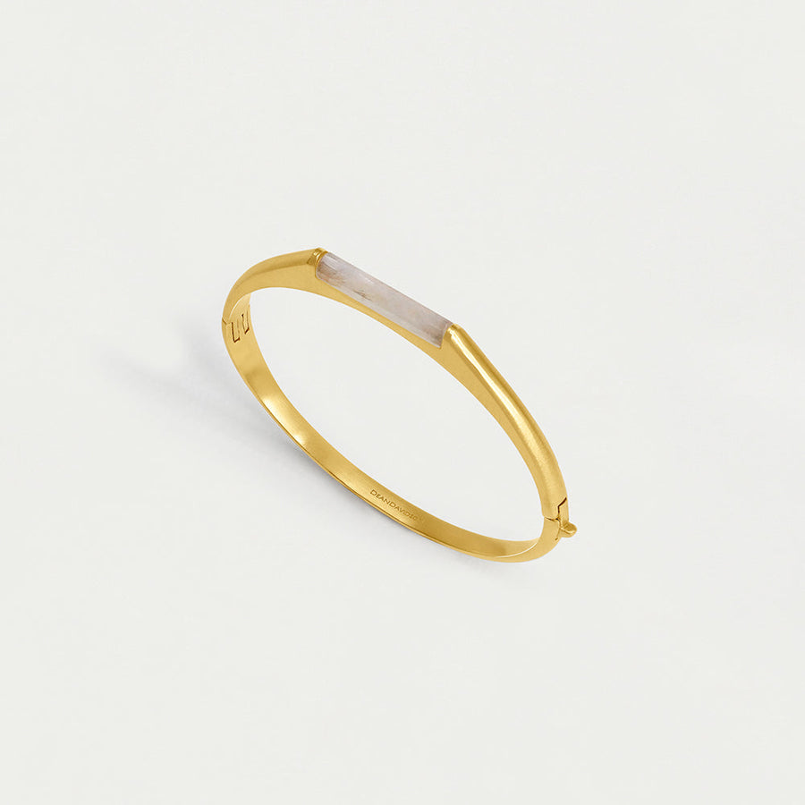 Signature Revival Hinge Gemstone Bangle