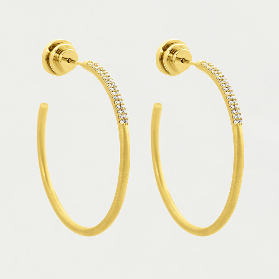Signature Pave Hoops
