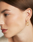 Signature Pave Huggie Hoops