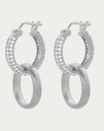 Signature Pave Huggie Hoops