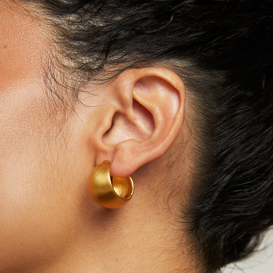 Flow Huggie Hoop Earrings