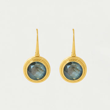 Signet Gemstone Drop Earrings