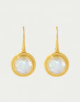 Signet Gemstone Drop Earrings