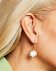 Signet Gemstone Drop Earrings