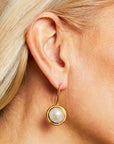 Signet Gemstone Drop Earrings