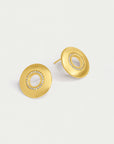 Petit Pave Circle Studs