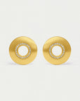 Petit Pave Circle Studs