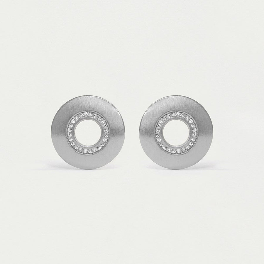 Petit Pavé Circle Studs