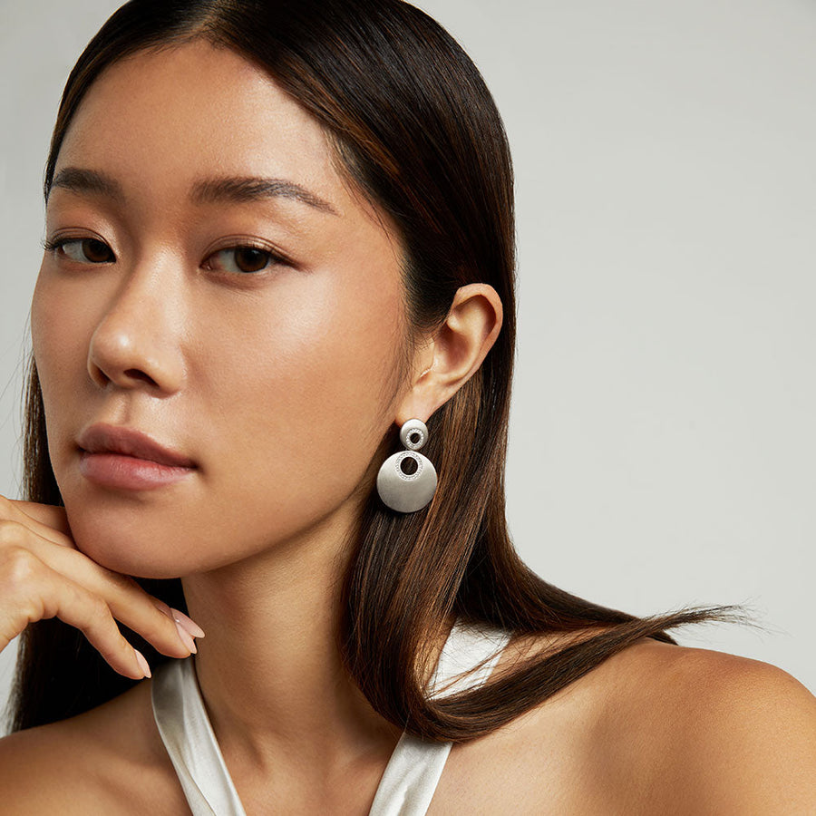 Petit Pave Statement Earrings