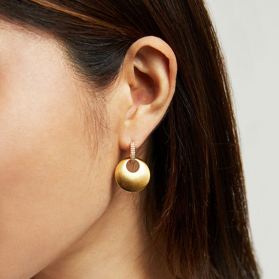Petit Pave Drop Earrings