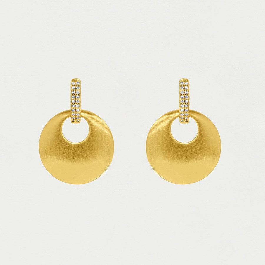 Petit Pave Drop Earrings