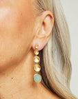 Sol Statement Gemstone Drop Earrings