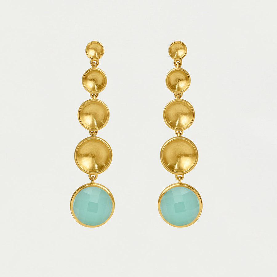 Sol Statement Gemstone Drop Earrings