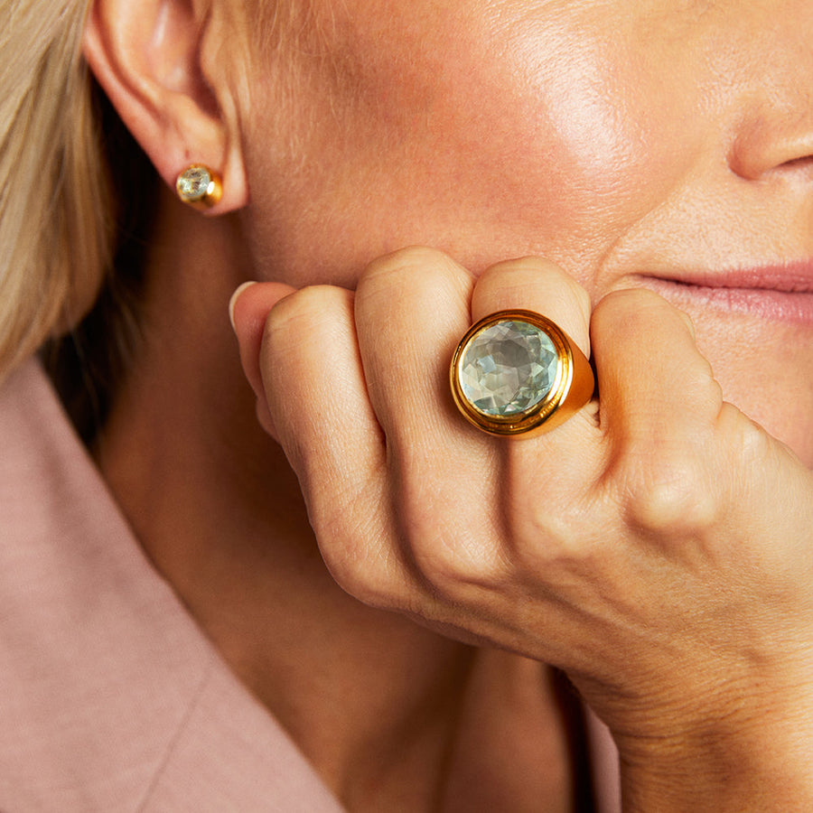 Aquamarine signet sale