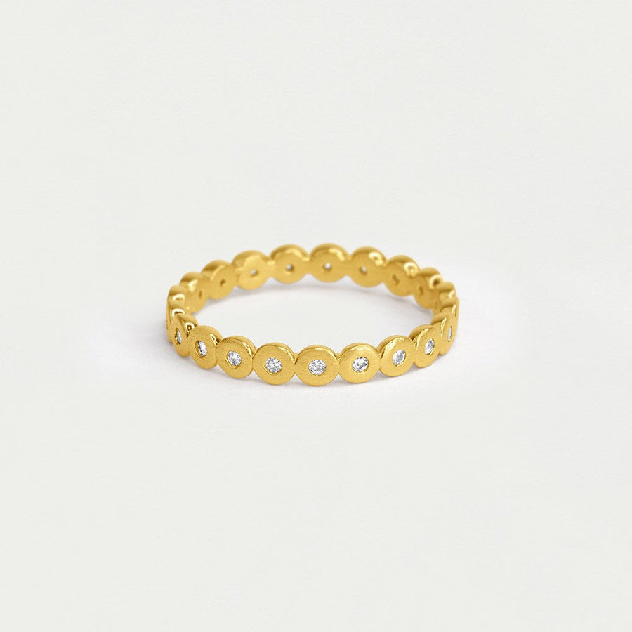 Petit Pavé Simple Stacking Ring