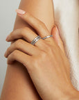 Petit Pavé Simple Stacking Ring