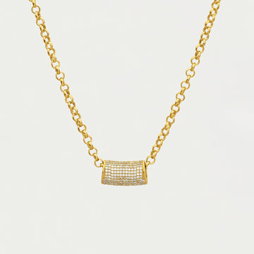 Signature Pavé Tube Necklace