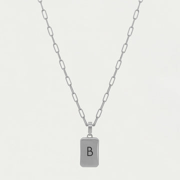 Large Initial Pendant Necklace