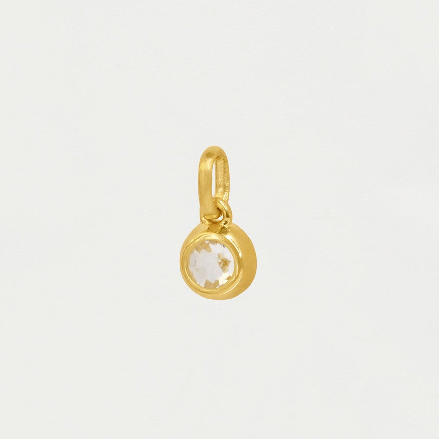 Round Birthstone Charm