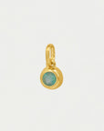 Round Birthstone Charm