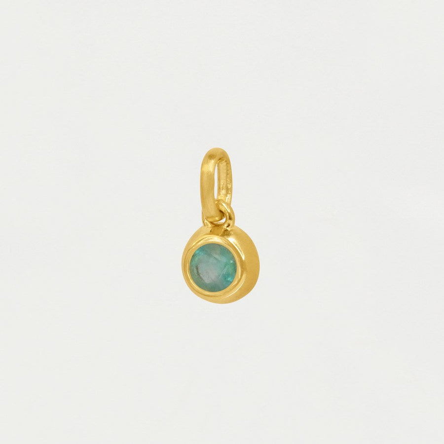 Round Birthstone Charm