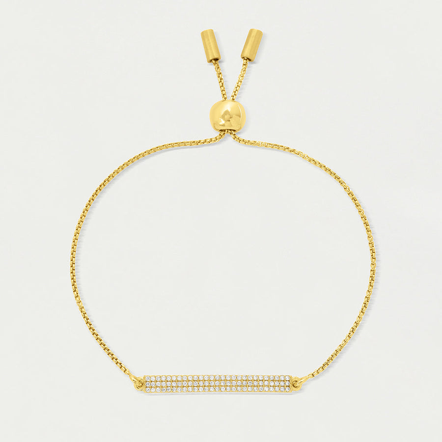 Signature Pave Bar Chain Bracelet